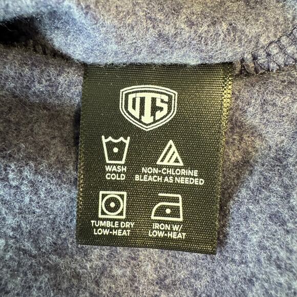 OTS Denver Broncos Cotton NFL Sweatshirt Adult Size L Felt Patch Logo Navy Blue - Picture 11 of 12